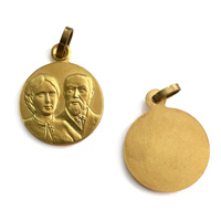 072M - Medaljica sv. Louisa i Zelie Martin
