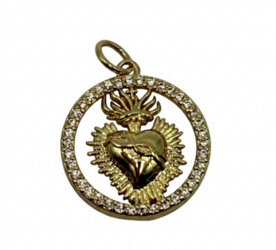 Medaljica Srca Isusova (zlatne boje)